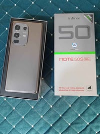 انفنكس نوت 50s ذاكرة 256 رام8+8 معالج دايمن ستي 7300الترا بوبجي 90فريم...