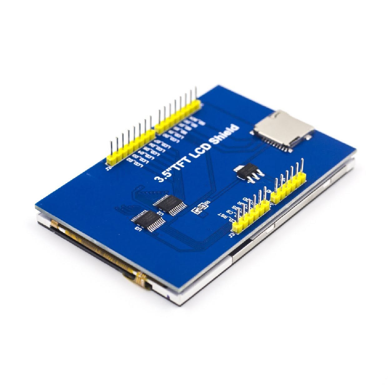 3.5" inch ili9486 TFT Shield LCD Module
480x320 For Arduino uno mega2560
• Features
• Resistive touch screen TFT LCD,
3.5inch, 480x320 resolution
• Standard Arduino interface, compatible with development boards like : Arduino UNO, Leonardo, UNO PLUS, NUCLEO, XNUCLEO
• Onboard stand-alone touch controller, better touching than solutions that use AD pins directly for touch control
• PWM backlight control, allows to adjust the backlight to a comfortable level
o Micro SD slot, provides an easy way to store photos for displaying
• Controlled via SPI, only a few Arduino pins are used
• Comes with STM32 and Arduino examples, convenient for porting.

Key Parameters
• LCD Type:TFTLCD Interface:SPILCD
Controller:IL19486Touch Screen
Type:ResistiveTouch Screen
Controller:XPT2046Colors:RGB, 65K
colorsResolution:480x320 (Pixel) Aspect
Ratio:8:51/0 Voltage :3.3V/5V.


**إذا كنت صاحب هذا الإعلان وتريد حذفه لأي سبب، رجاءا أرسل رسالة إلى الدعم الفني**