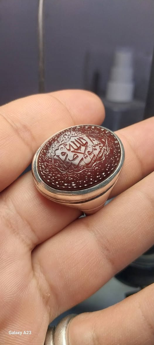 اللهم صل على محمد وآل محمد
عقيق يماني كرزي 

مخطوط ايه النور المباركه 

خط العملاق السيد سعيد جهنكير امضاء يا حافظ 

صياغه البحرين 

حجم الحجر ٣ سانيم الا ربع 

قياس الخاتم ٣٠


**إذا كنت صاحب هذا الإعلان وتريد حذفه لأي سبب، رجاءا أرسل رسالة إلى الدعم الفني**