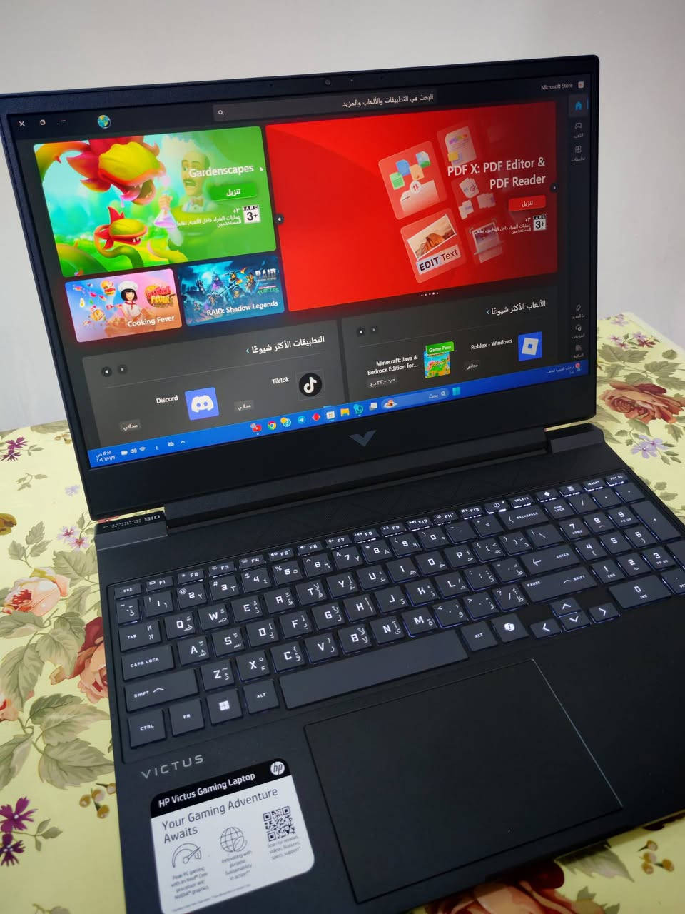 لابتوب ( كيمنك )
للبيع HP Victus

المواصفات : المعالج core i5 جيل 13 فئة H

 الرام 16gb DDR4  التخزين 512 قابل للتوسعة أكيد

كرت الشاشة RTX 4060 6G + كرت شاشة داخلي من انتل 

شاشة 15.6 IPS Fellhd 144HZ غير عاكسة (مات)

كيبورد عربي+إنكليزي + إضاءة كيبورد (إضاءة فقط)

(اللابتوب جديد تقريباً  ممنزل بيه غير تطبيقات التواصل فقط  وسبب البيع لإن چان عندي مشروع وحالياً لغيتة)
 السعر (( 850 ألف )) علماً الجديد ب 
مليون و150 الف .


**إذا كنت صاحب هذا الإعلان وتريد حذفه لأي سبب، رجاءا أرسل رسالة إلى الدعم الفني**