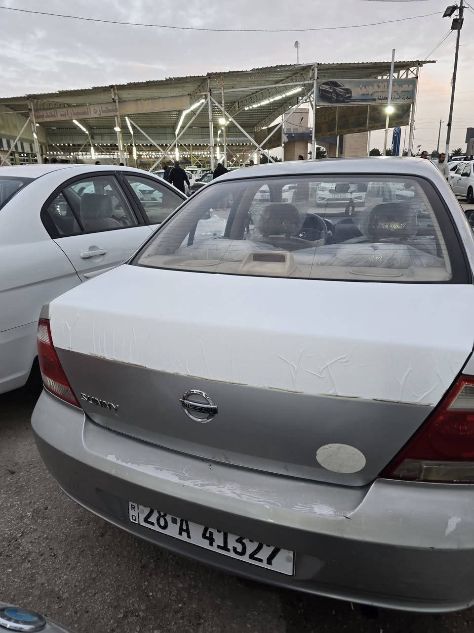 السلام عليكم نيسان سني 2012 رقم نجف بيها جراد بسيط مكفوله جاهزا من كلشي السعر 95 بيها مجال بسيط الرقم ***********
