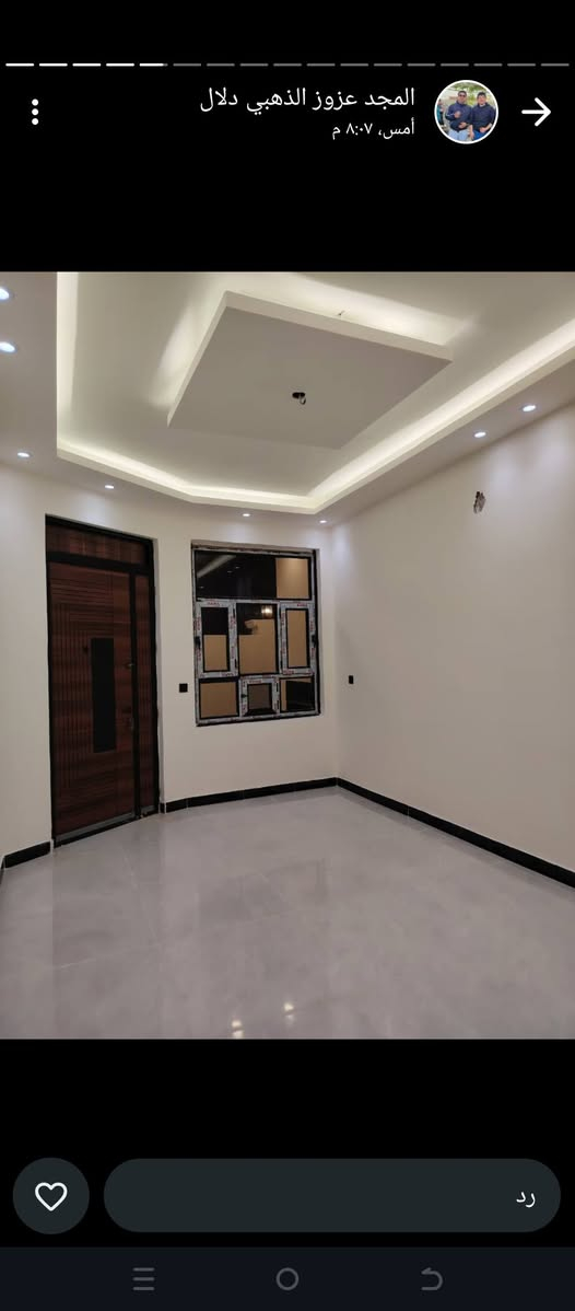 سلام عليكم بيت للبيع مساحه 100متر واجهه 6وربع نزال 16 قرار قاضي يحتوي ع مدخلين ستقبال ومطبخ3غرف نوم وخدمات 2 بيت زيروو تنازل من شركه مباشر بسمي العنوان دوره مدخل البعيثه مجمع سلطان 3 فرع مفتوح  قريب عن شارع العام فرع قصير عرض شارع 8متر بدون دلاليه مباشر من صاحب الدار الاستفسار الاتصال ع *********** متواجد ع واتساب مازنجر السعر 137بي مجال للطيبين
