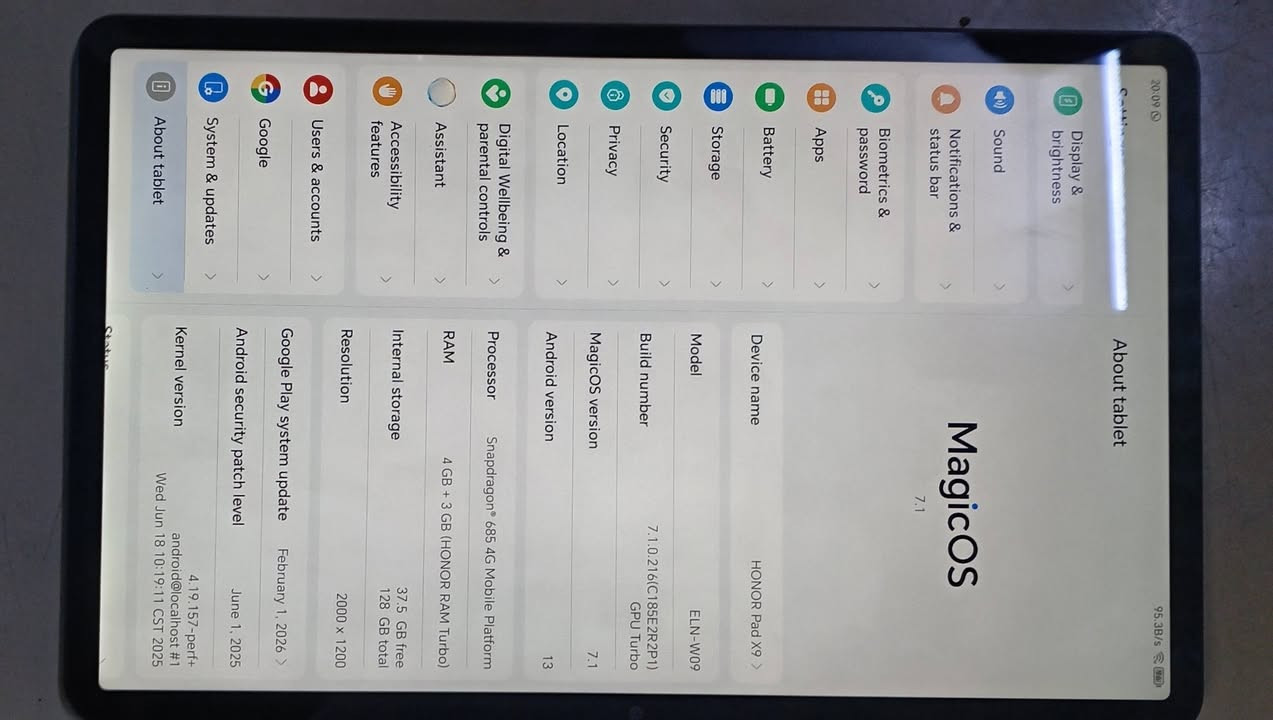 ✅ ايباد هونر باد اكس 9 للبيع
✅فولل موصفات
✅ رام 7
✅ ذاكره 128
✅السعر 230
✅ التواصل عل رقم او خاص
***********
