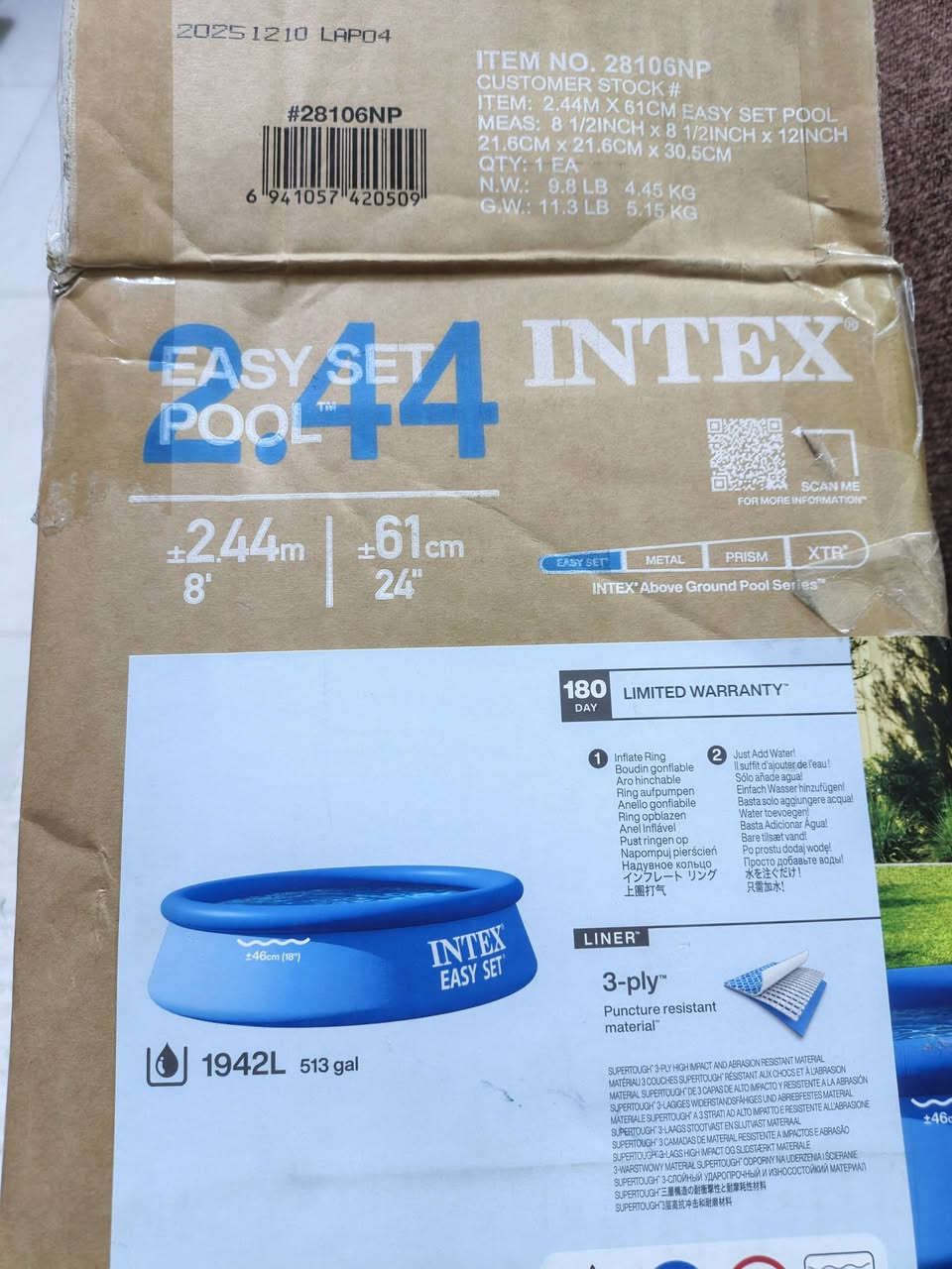السلام عليكم
مسبح من شركة intex 
عرضه وطوله مترين ونص
ارتفاعه/عمقه 61
للبيع هو وكارتونته جديد مستخدم مال يوم واحد 
 بـ40الف وبي مجال


**إذا كنت صاحب هذا الإعلان وتريد حذفه لأي سبب، رجاءا أرسل رسالة إلى الدعم الفني**