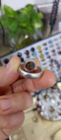 خاتم فيروز نيشابوري • فضة 925 • قطعة راقية وثقيلة