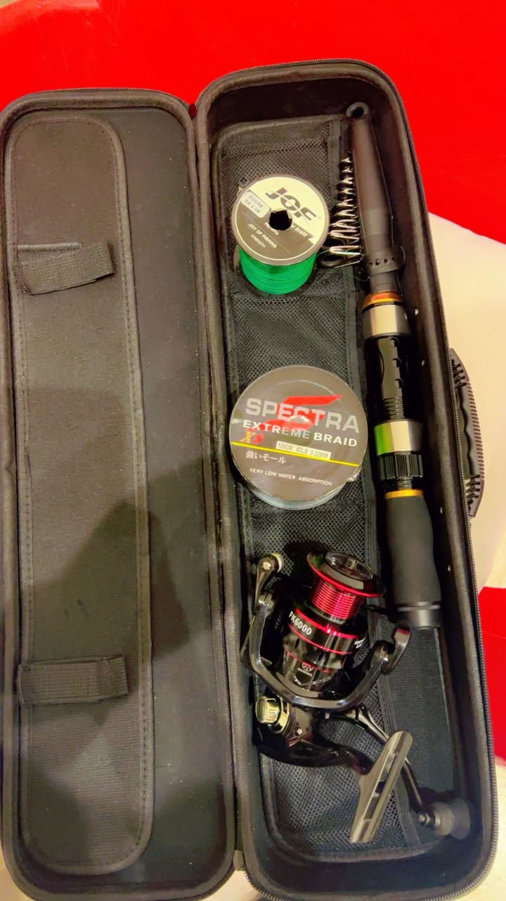 السلام عليكم حقيبة صيد تتكون من سبنر طوله 230 و2 مكاين صيدوحدة 6000 تلاف والثانية 5000وبكرتين خيط وحدة 10تلاف والثانية 4 تلاف  للتواصل *********** واتساب اواتصال مكاني بغداد البنوك يوجد خدمة توصيل
