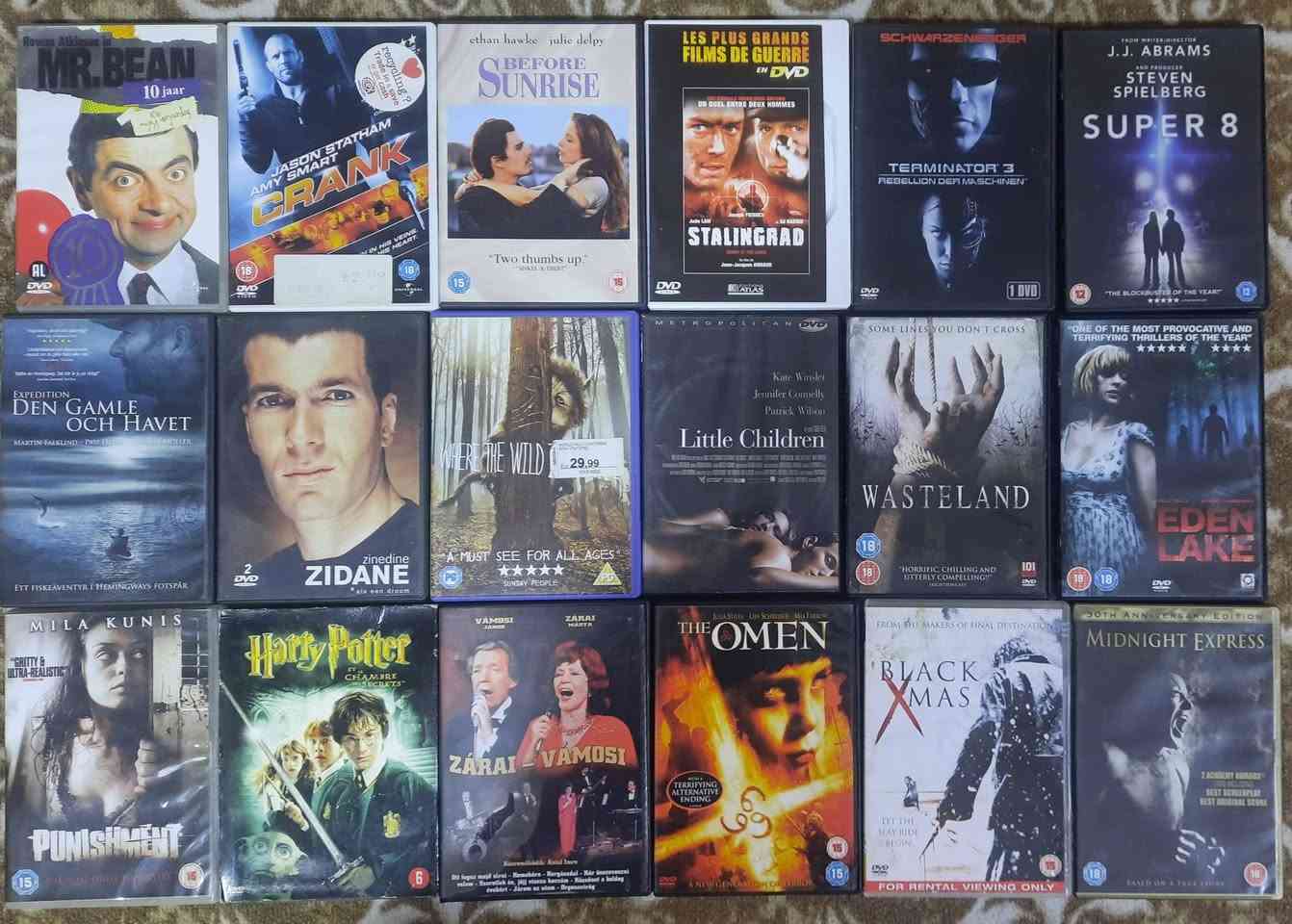 السلام عليكم . من رخصة الادمن المحترم . اكثر من ١٧٥ قرص DVD افلام متنوعة اجنبية وعربية و اغاني فريد الاطرش و عبظالحليم و عراقية و مقامات كبانجي و يوسف عمر سعرهن ١٥٠ الف للاتصال والاستفسار *********** مكان كركوك و يوجد توصيل
