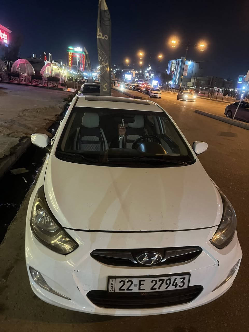 ((للبيع)) اكسنت 2012 فول بدون صبغ هزه  جديده سنويا ما ساقطه رقم اربيل سنويا بسمي للأستفسار ***********     رايدها 113$
