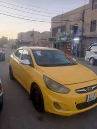 اكسنت موديل 2013 ضرر جاملق خلفي فقط بسمي رقم بغداد تخم تاير جديد تبريد...