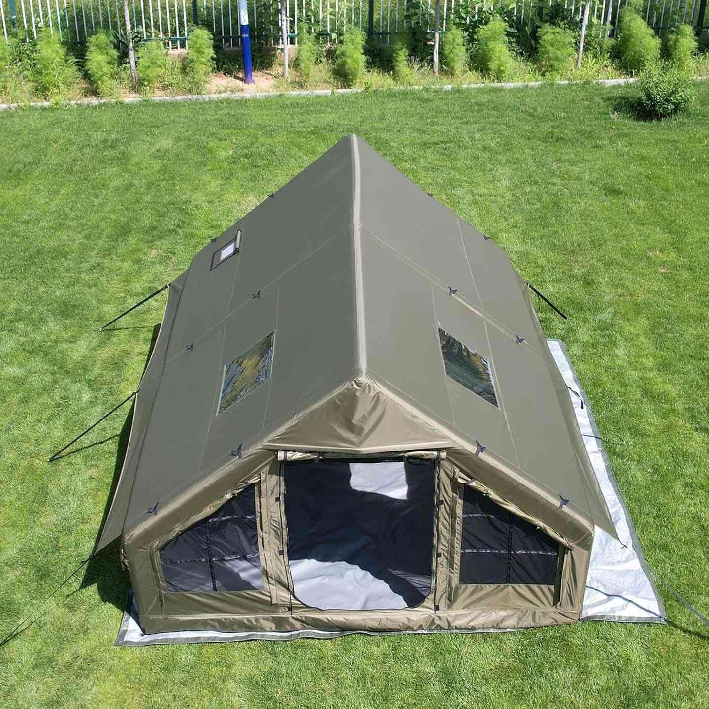 خيمة نفخ القياس الكبير
اللون زيتوني وزن ٢٩ كيلو
٨ - ١٠ نفر 
مقاومة للماء ☔️ مقاومة للرياح 💨عاكسة لاشعة الشمس ☀️
بانورما مع فتحة مدخنة مع شبابيك تحتوي على ناموسية مانع الحشرات 
محتويات 
- ستدات تثبيت بالارض
- احبال تثبيت 
- منفاخ يدوي كبير 
- حقيبة حمل 
القياس 
الطول  ٤ متر 
العرض ٣ متر 
الارتفاع ٢ متر 

السعر ٤٦٥ الف 
يوجد توصيل لجميع انحاء العراق
 
#عشاق_البر #خيمة_نفخ #العراق #سفاري #تخييم #رحله #خيم


**إذا كنت صاحب هذا الإعلان وتريد حذفه لأي سبب، رجاءا أرسل رسالة إلى الدعم الفني**