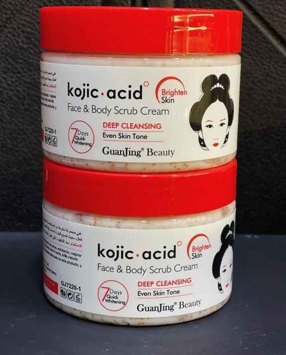 ❣️ مقشر كوجي سان للوجة والجسم بحمض الكوجيك
خالي من الكحول. kojic acid 🫧🍃
كريم مقشر للوجه والجسم بحمض الكوجيك من GuanJing Beauty. 
يساعد على تفتيح البشرة وتوحيد لونها [1، 2].
❣️يعمل على التنظيف العميق للبشرة ويزيل خلايا الجلد الميتة والشوائب [1، 4].
❣️يرطب البشرة ويجعلها ناعمة ومشرقة [1، 2].
يمكن أن يساعد في تقليل ظهور التصبغات والبقع الداكنة.
مناسب لجميع أنواع البشرة، بما في ذلك البشرة الحساسة. بغداد, العراق


**إذا كنت صاحب هذا الإعلان وتريد حذفه لأي سبب، رجاءا أرسل رسالة إلى الدعم الفني**