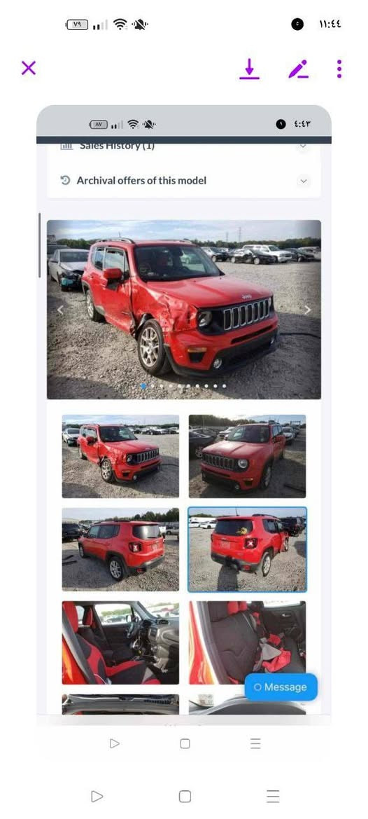 جيب رنيكيد موديل 20 محرك 2400 ماشيه 31 
ضرر جانبي اخت جديده 
هاتف واتساب 0770260150
سعر 125 وبي مجال للشراي


**إذا كنت صاحب هذا الإعلان وتريد حذفه لأي سبب، رجاءا أرسل رسالة إلى الدعم الفني**