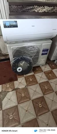 سبلت نوع هاير انفيرتر طن اونص مشتغل موسم واحد جهاز بلادي غاز مقفول كام...