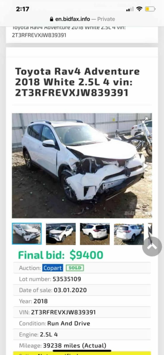 السلام عليكم راف فور للبيع موديل ٢٠١٨ رقم بغداد باسمي السعر١٧٥٠٠ $ فول موصفات مذكور بالفيديو كل التفاصيل رقم الموبايل ***********
