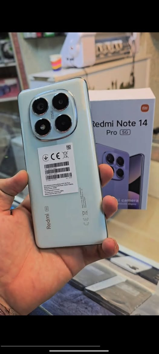 السلام عليكم جهاز ريدمي نوت 14 برو 5Gيعني الفئا العاليه ذاكره 512 الجهاز مكفول لا مفتوح ولا ملعو بغراضه كارتونه وشاحنته وكيبله الاصليه جهاز ستعمال بصيط كلش يعني اقل من الشهر الجهاز رايده ب350 وبي مجال قليل لو الجديد مالته سعره اربع ورقات العنوان بصره ابي الخصيب رقم ***********موجود واتساب ورصيد وبلعافيه عل ياخذه
