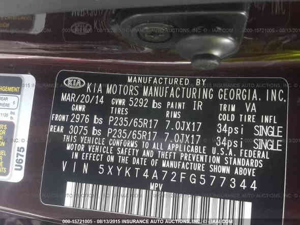 سورنتو امريكي ٢٠١٥ سته سلندر سبعه راكب ثلاث قطع تبربد حساس خلفي كامرا مقاعد جلد تدفئه ماشيه ٧٥ الف ميل  حادث بدون ايرباك.  سعر ١٤٦

*********** كاظميه
