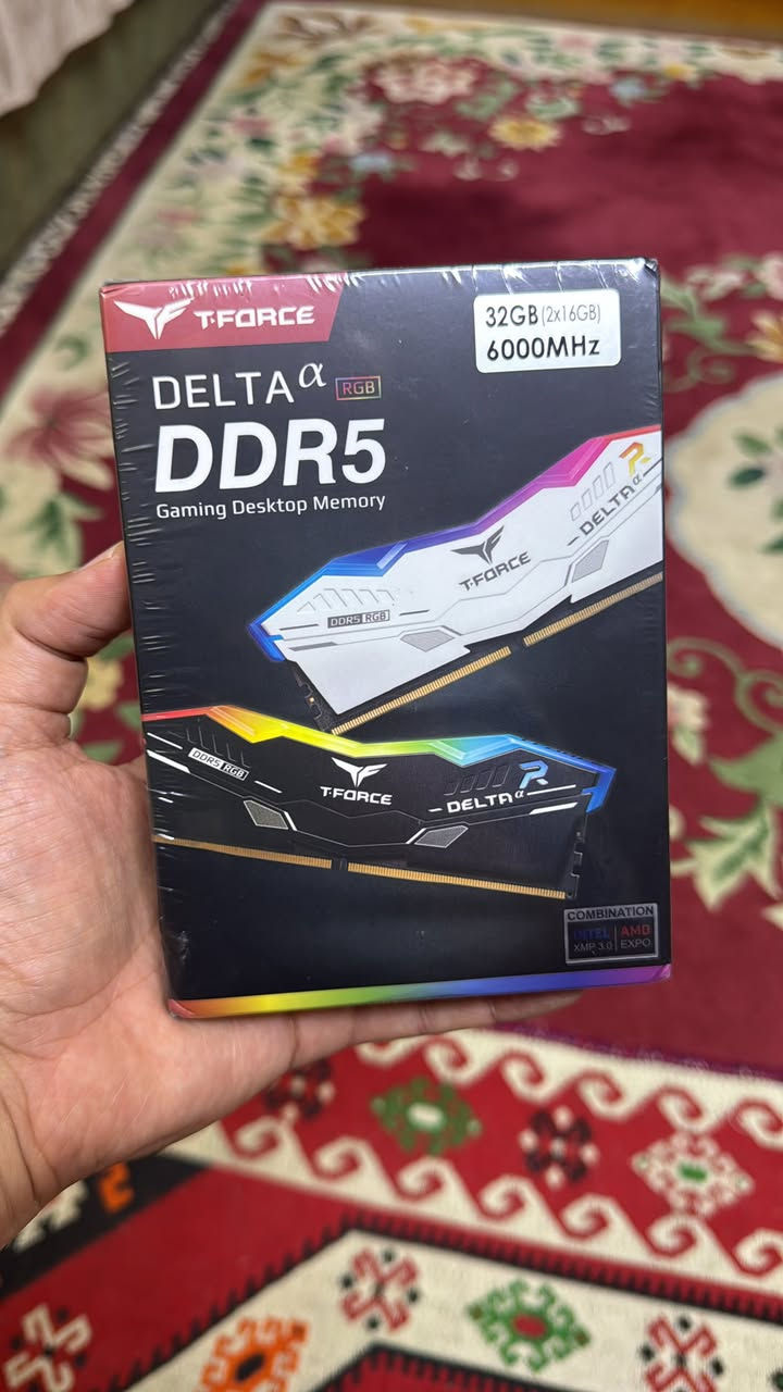 السلام عليكم للبيع رام جديد غير مستخدم للبيع ( غير مفتوح ) RAM DDR5 32GB 6000MHz CL38
***********
