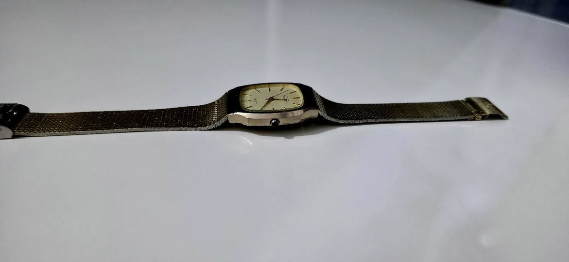 اوريول  سويسري Aureol 
قطر ٣١*٣٦ 
بلاديه بالكامل 
سير حصيره طلاء ذهب 
قطعه كلاسيكيه  جمال باللبس 
ماكنه طلاء ذهب مختمه 
دكمه زفير 
نظافه ممتازه


**إذا كنت صاحب هذا الإعلان وتريد حذفه لأي سبب، رجاءا أرسل رسالة إلى الدعم الفني**