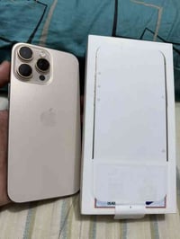 ايفون 16 برو ماكس ذهبي ضمان سنتين abm بطارية 100 استخدام قليل  بطارية ...