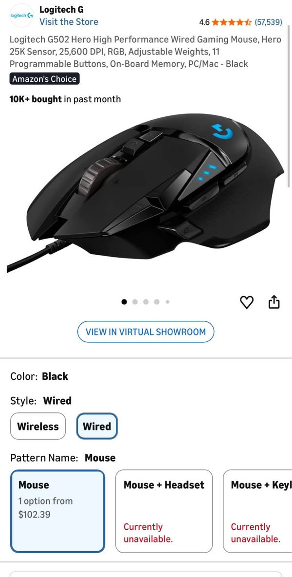 Logitech G502 HERO 
بە وایەر 

١٠٠٪بێ کێشە ✅ أربيل, العراق


**إذا كنت صاحب هذا الإعلان وتريد حذفه لأي سبب، رجاءا أرسل رسالة إلى الدعم الفني**