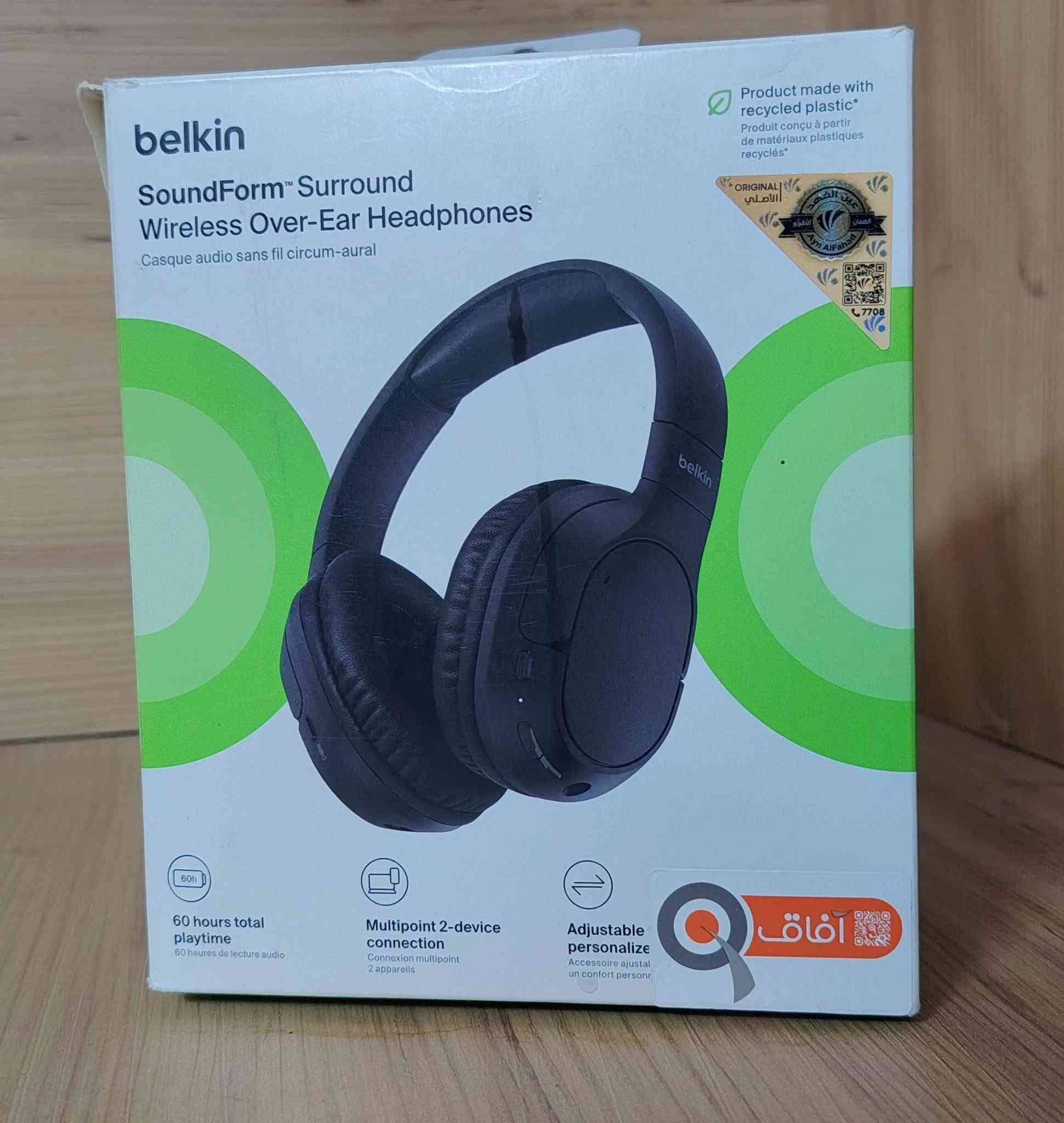 🎧 استمتع بتجربة صوتية استثنائية مع سماعة Belkin

SoundForm
بطارية تدوم حتى 60 ساعة من الاستخدام 🔋

ضمان لمده 24 شهر ✅ 

صوت واضح بتفاصيل دقيقة.

وسائد أذن مريحة (Cloud Cushion) للاستخدام لساعات طويلة.

اتصال Bluetooth سريع وثابت. 

تصميم أنيق وخفيف مناسب للعمل، الدراسة، والسفر.

ميكروفون مدمج لإجراء المكالمات بجودة عالية

السعر: 35 ✅
متوفر اللون الاسود فقط ⬛ 

🚗 توصيل بغداد فقط ❗

للتواصل واتساب: ***********
