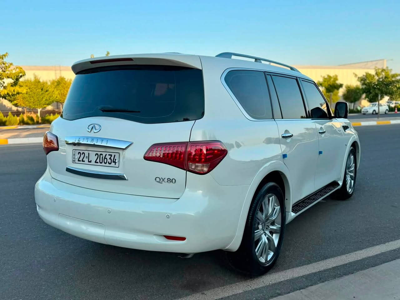 ‏ INFINITI QX80 2014
أنفنيتي QX80 موديل 2014 فول فول مواصفات ١/١
مواصفات خليجي وكالة شريكة سردار
سيارة جديد مثل شريكة 📦📦🧿🧿
شرط شرط  ماكو هيچ  نضافطهة مثل هاي 🧿🧿
 -----------------------------------------
مكان🌆: سليماني                   سعر💵: 209$
تليفون 📲: ***********
                                             ***********
 -----------------------------------------
محريك V8 5.6L تمانية سلندر
گير و محرك بشرط على وضع شريكة مامفتوح
بدون صوت و صرف و خلل كل بشرط فحص
ماشيه 103 الف كيلو متر حقيقي
 -----------------------------------------
سيارة دعامي للدعامية بشرط مكفولة كفاله عامه
بدون صبوغ و بدون بارد و بدون رصعة 
سيارة حيل حيلوة جديد جديد ماشاالله
سيارة على وضع شريكة لوك لوك 📦📦📦🧿🧿🧿
 -----------------------------------------
مواصفات
{{ بصمة - سلايت - داخل بيجي - فورويل - رادار امامي و خلفي - رادار جانبي - خمس كاميرا - ٣ شاشة - تشغيل عن بعد - صندوق شفت - ثلاجة - كشنات جلد - كشنات تتفيئة و تبريد - كشن VIP - كشن و ستيرن خزن - كشنات امامي و خلفي كهربا - تيريد مركزي - حصاص امامي و خلفي - سماعة BOSE - مراي شفت - داخل فورميكا - ڤوليوم - تحديد سورعة - زينؤن - بعد }}
 -----------------------------------------
اربع تاير و ويل حجم 22 بيلادي جديد جديد
سيارة جديد ماشالله بدون نواقص
سيارة شرط بدون اى نواقص گير و محرك و حدادي و كاهرباى كولة بشرط
سنوية و رقم جديد سنوي بأسمي تحويل غرامة بشرط
 -----------------------------------------
