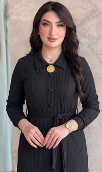 فستان أسود • مقاس XL-2XL • قصة فخمة