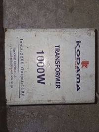 محول كهرباء • ١٠٠٠ واط • ٢٢٠→١١٠فولت