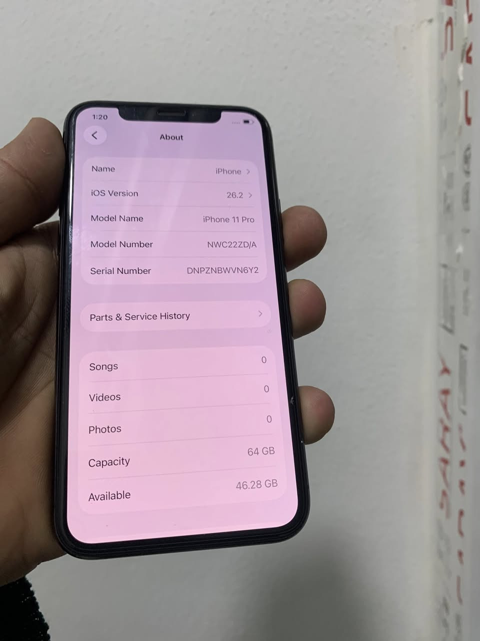 ايفون 11 پرو  شرط مامفتوح ماينطي هوا بطاريه74 كله بيلاد 64 كيكا  كلش نضيف شرط شاشه بطاريه كله بيلاد ابيع شرط سعر 220 قفل قفل ❤️ وتساب ***********
