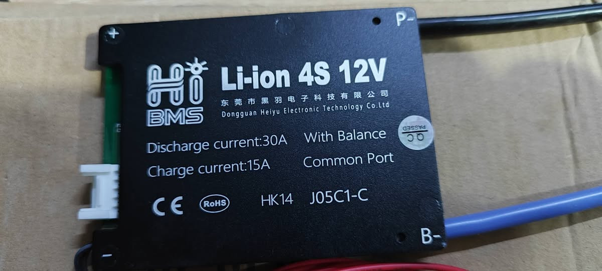 السلام عليكم  متوفر قطعتين بي ام اس  bms  4s 12v  discharge 30A
charge 15A
bms  16s 48v  discharge 80A
charge 40A 
uart&bt
mk14  
 السعر 60الف الاتصال  *********** متوفر توصيل وعندي بعد دالي 3 قطع  4s 20 A
