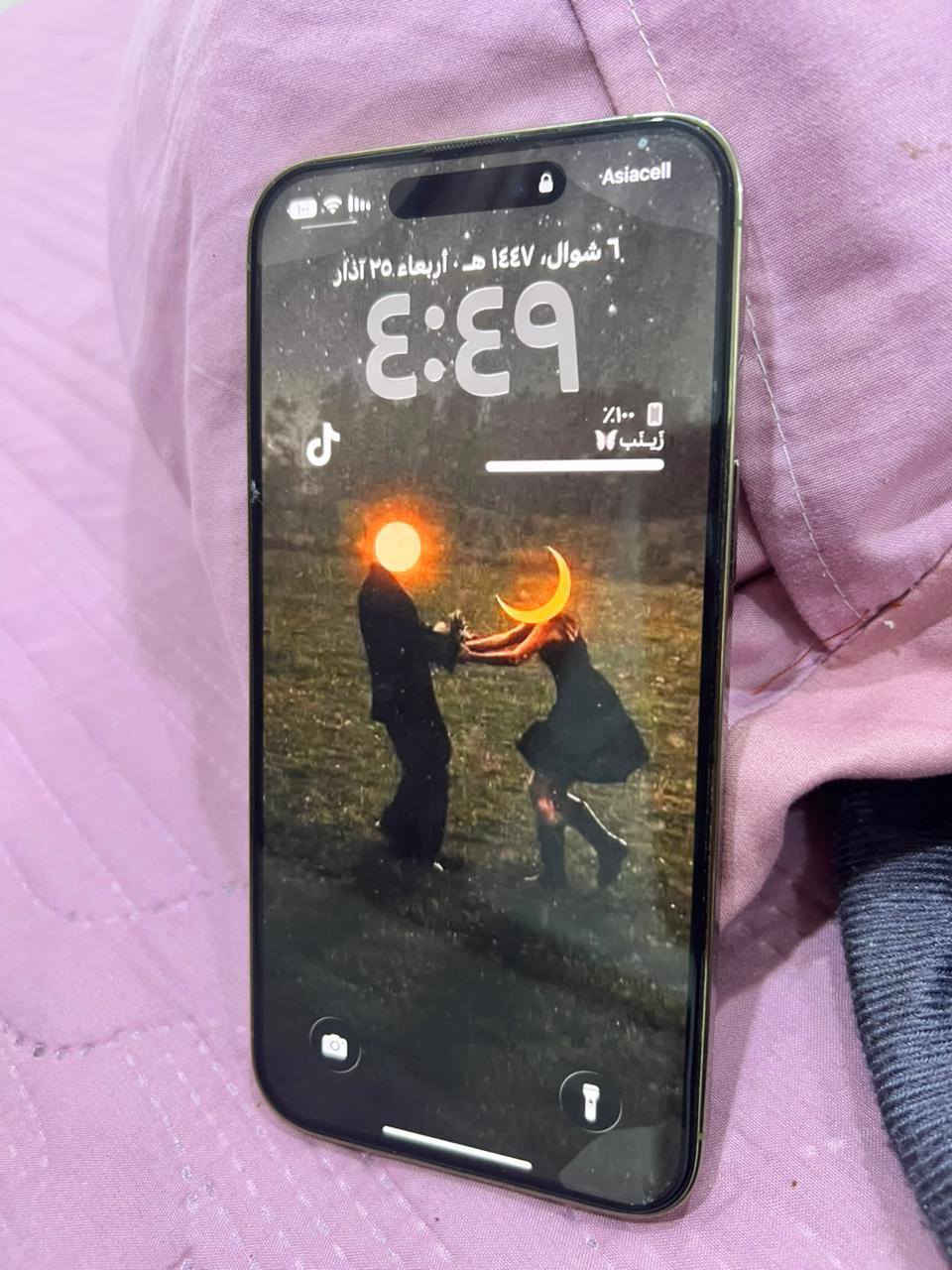 ايفون 14برو ماكس نضيف كلش بطاريه 84 رايده للبيع السعر خاص ***********
