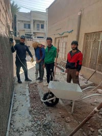 / يوجد كادر عمل جاهز/ تصعيد مواد/ تنضيف بيوت/ تفليش/ تكشيط/ تنضيف حدائ...