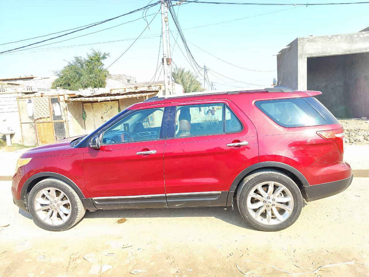 سلام عليكم فورد اكسبلورر موديل ٢٠١٣ خليجي مكفوله كفاله عامه من صبغ وتبديل وضربه راقم بغداد دولي بسمي سنويه نافذه الى ٢٠٣٠
مواصفات 
٧ راكب
شاشه جبيره 
حساسات خلفيه 
كامره دواره
كشنات جلدت 
كشنات كهربائي
محرك ٣٥٠٠
تحكم ستيرين 
مثبت سرعه 
اشاير بلمري
تبريد ٣ قطع مركزي
وبعد بيه هواي مواصفات
سياره كفاله عامه من كشر ومحرك وكير وحداديه 
سياره جاهزه من كل نواحي 
السعر 155 وبيه مجال 
***********
