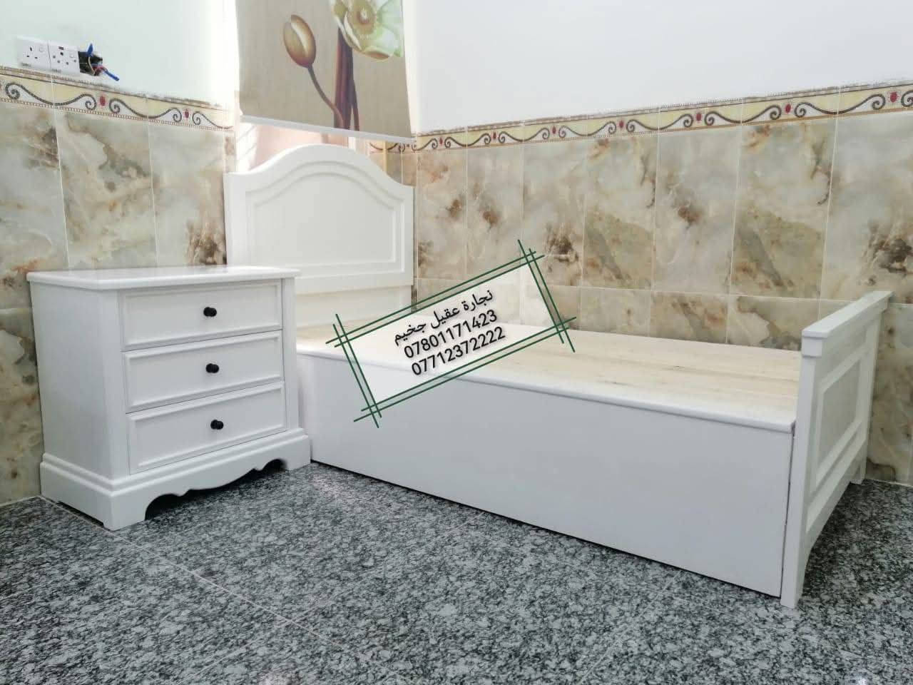 (نجارة عقيل جخيم) لعمل غرف النوم، وغرف الأطفال، والأبواب، والقنفات، والمكتبات، والرفوف، والديكورات، وجميع ملحقات الأثاث المنزلي.
----------------
عمل اليوم: غرفة شبابية؛ تصميم تركي بخشب عراقي
اختيار الموديل، والقياس، واللون، (حسب الطلب). 
----------------
#العنوان: #السماوة/ خلف البريد (من جهة الشاطئ)، قرب گراج آل عبس، داخل القيصرية (السكلة القديمة)، منطقة (عباس محطّة).
----------------
أثـيــر: ***********
آســيا: ***********
كـورك:***********
نجارة عقيل جخيم 
#نجارة #غرف_نوم #غرف_أطفال
