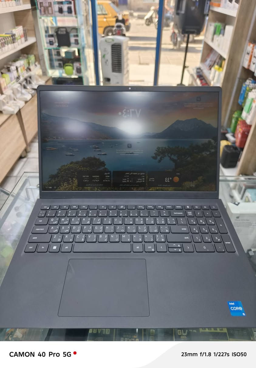 DELL Vostro 3530
Intel Core i5 - 1334U Processor
Non-touch screen, 15.6"FHD (1920 x 1080)
RAM 8GB DDR4
 512GB SSD
Dos
Intel UHD Graphics
مستعجل ع بيه، 750بيه مجال بسيط رقم الهاتف ***********

