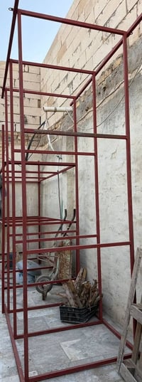 محمل حديدي جديد للبيع عدد 2   طول 3 امتار عرض متر واحد سعر المحمل الوا...