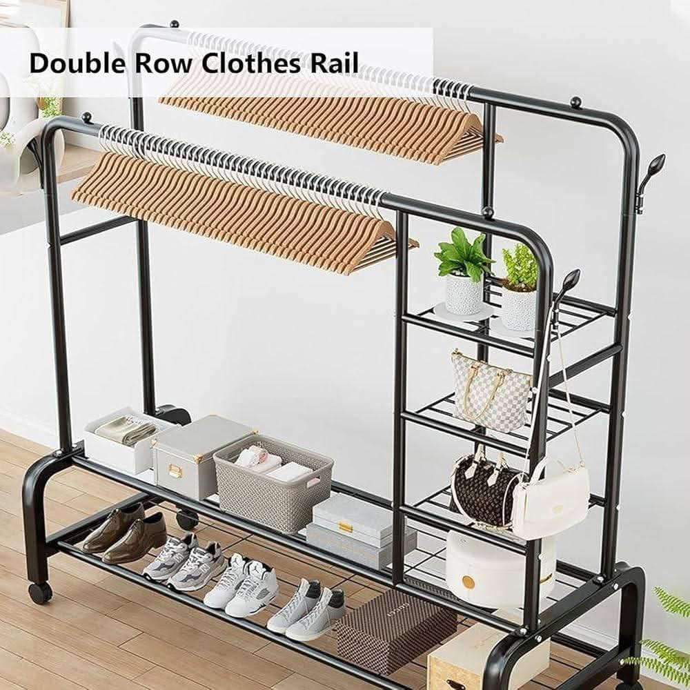 الف رحمه على روح امه وابو الي يعلقلي هذا باب رزقي الوحيد 
يأتي مع أربع رفوف قوية وعملية
تصميم مميز وعملي مصنوع من الحديد عالي الجودة
الأرجل مزودة بقاعدة مقاومة للتآكل وغير قابلة للانزلاق لحماية الأرضية
يمتلك طابقين في الأسفل لحمل الحقائب والأحذية وغيرها
خرزات مضادة للانزلاق على طرفي الأعمدة لمنع الانزلاق والسقوط
أعمدة متينة لتعليق الملابس ولا يمكن ثنيها
الأعمدة مصنوعة من الحديد القوي لضمان المتانة وطول العمر
للحجز والاستفسار مراسلة الصفحه 🌷 بغداد, العراق


**إذا كنت صاحب هذا الإعلان وتريد حذفه لأي سبب، رجاءا أرسل رسالة إلى الدعم الفني**