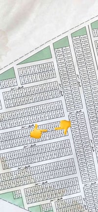 متوفر قطعتين طبك ٤٠٠ متر للبيع في منطقة السلاميات  ٦١٥٧ + ٦١٥٩ كما موض...