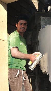 الموصل • لبخ جص • كادر 5عمال