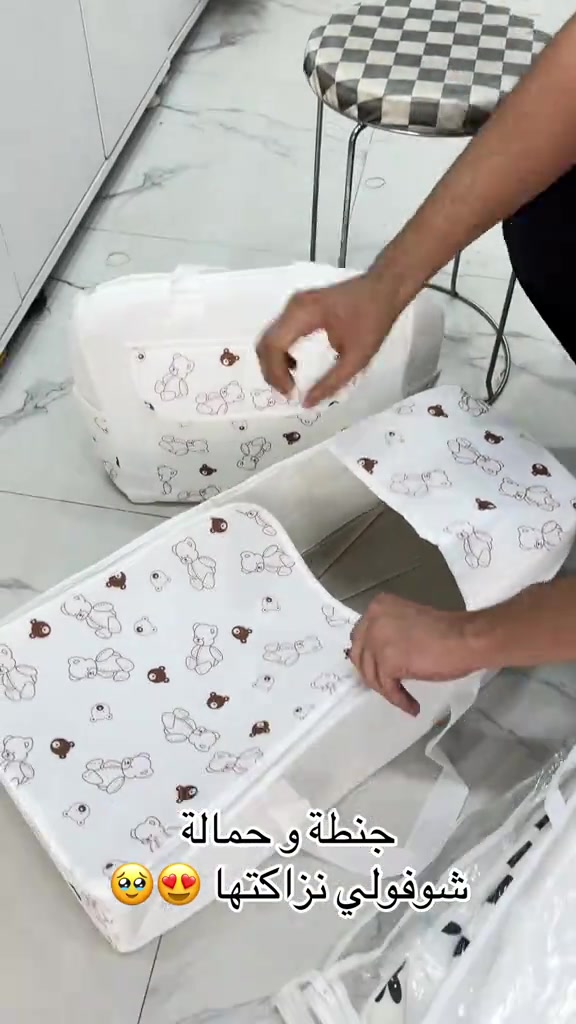 👶 جنطة وحمالة طفل  🤍! ✨ 👜 جنطة واسعة لترتيب مستلزمات الطفل. 🤱 حمالة مريحة تساعدك على حمل طفلك بسهولة وأمان. ✔️ خامة متينة وعملية. ✔️ مناسبة للاستخدام اليومي والسفر. 📲 للاستفسار والطلب عبر واتساب: *********** ***********
