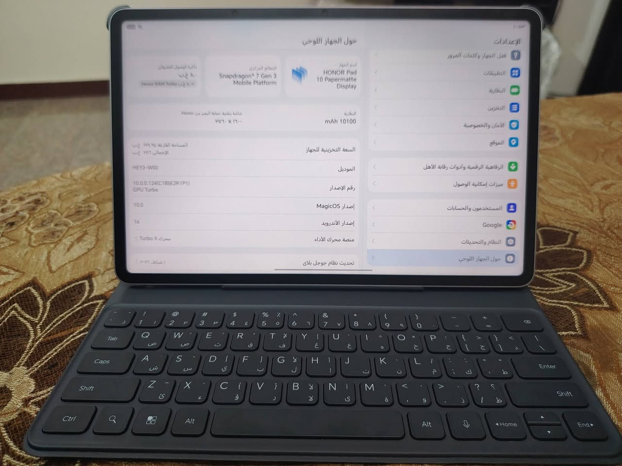HONOR PAD 10 PAPERMATTE
النسخة الورقية مع كيبورد وشاحن وكارتون الجهاز مع قلم هونر الخاص بيه استخدام الجهاز فقط شهرين
مواصفات الجهاز معروفة وجدآ نظيف ما بيه اي عيب او شخط
سعر ايباد مع القلم 450 الف مكاني بغداد للتواصل فقط واتساب ***********
