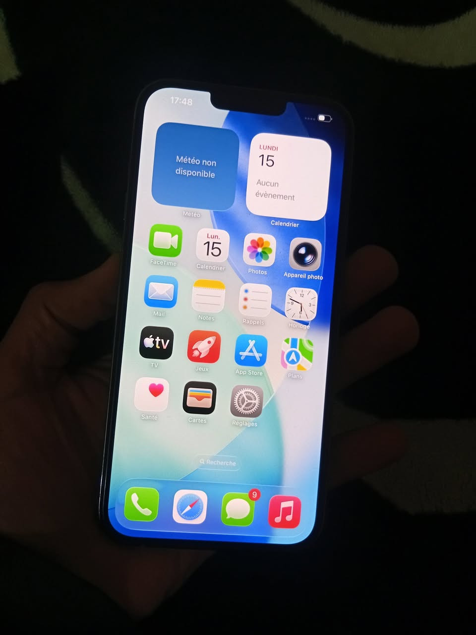 IPhone 13 pro max officiel  fiha 128g o eta Baterry 82 mzl N9ia mkinch difau  libghaha marhba


**إذا كنت صاحب هذا الإعلان وتريد حذفه لأي سبب، رجاءا أرسل رسالة إلى الدعم الفني**