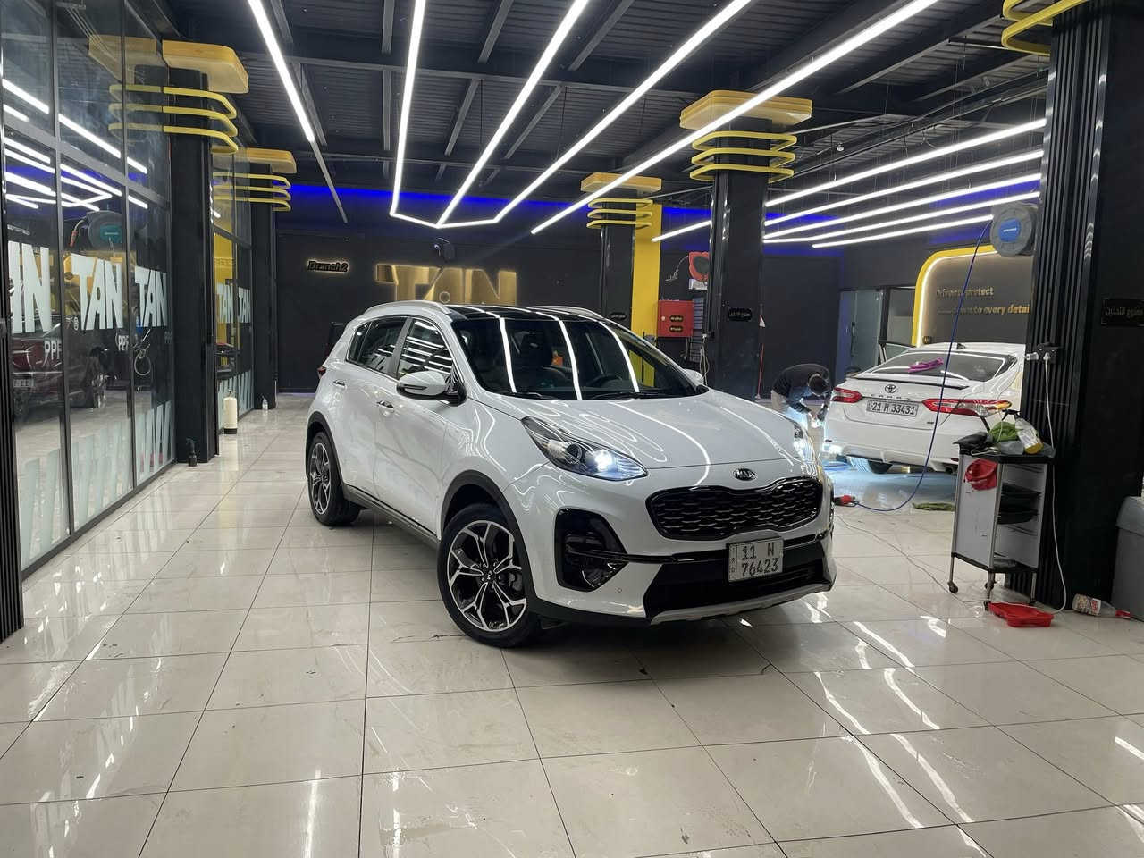 السلام عليكم 
سبورتج 2021 جي تي لاين ماشيه 25 الف سياره بعدها زيرو بحالة الوكاله ضمان الدوليه مكفوله كفاله عامه 
*********** المكان بغداد
