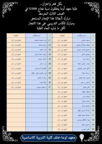 معهد أوما • دورات تقوية • دورات خصوصية • دورات الدور الثاني • دروس تقو...
