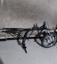 قطع دراجة مستعمل • تاير مامي وخلفي • تانكي اسود جديد