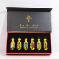 زيوت عطرية فاخرة • إبراهيم القرشي • ست قوارير