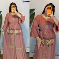 دشداشة نسائية • كشمير ايطالي • مقاسات 2XL-5XL