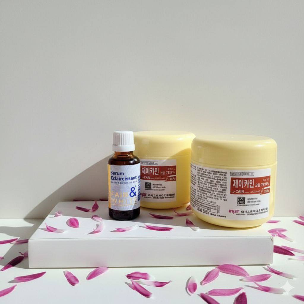 ✨ سرّ البشرة المثالية والراحة التامة في باقة واحدة! ✨
هل تبحثين عن التميز والنتيجة المضمونة؟ جمعنا لكِ أهم منتجين للعناية المتقدمة في صورة واحدة لتلبية احتياجاتكِ اليومية والجمالية.
1️⃣ سيروم Fair & White (سيروم التفتيح الفرنسي):
وداعاً للبقع الداكنة! هذا السيروم ليس مجرد منتج، بل هو لمسة سحرية لتوحيد لون البشرة وإعادة النضارة المفقودة.
المميزات: تفتيح فائق، امتصاص سريع، ونعومة لا تقاوم.
2️⃣ كريم J-CAIN (المخدر الموضعي الكوري):
الخيار الأول للمحترفين! الحل الأمثل لضمان جلسات تجميل (ليزر، وشم، أو تنظيف بشرة) بدون أي ألم.
المميزات: مفعول قوي بتركيز 79.9%، مريح جداً للبشرة، وموثوق عالمياً.
💡 لماذا تختارين هذه المجموعة؟
لأننا نهتم بجمالكِ وراحتكِ معاً! نوفر لكِ الأصالة والجودة في تغليف واحد أنيق يليق بكِ.

سعر العبوة +سيروم  ال 50g /ب 15
سعر العبوة +سيروم  ال 100g / ب18
سعر العبوة +سيروم  ال150g  / ب 22
العلبة الكاملة +سيروم  /36

توصيل بغداد 4محافظات 6 
😍😍


**إذا كنت صاحب هذا الإعلان وتريد حذفه لأي سبب، رجاءا أرسل رسالة إلى الدعم الفني**