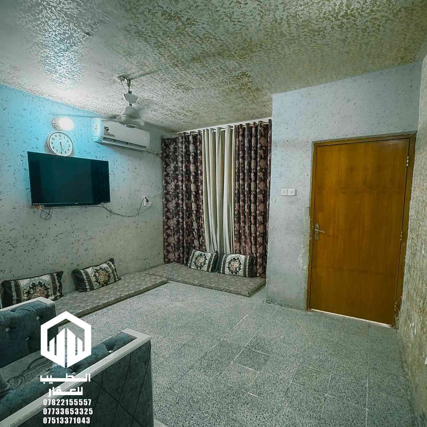 بيت للبيع في منطقة دور السبنت في الضباط الثانية 

تسلسل : 54

الموقع: منطقة الدور في الضباط الثانية مجاور مدرسة ابن خلدون للبنات 

بناء معمل السبنت 

المساحة: 216 متر مربع

نوع الملك: طابو صرف سند باسم شخص واحد

السعر : 210 مليون 

للاستفسار والمعاينة:

(مكتب الطيب للعقار)

عنوان المكتب: مجاور مجمع الشفاء - مقابل دائرة الكهرباء

للاتصال:

📞 ***********

📞 ***********

📞 ***********
