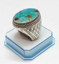 خاتم حجز رضوي النيشابوري الطبيعي فضه 925 صياغه يدويه البحرين ثقيله الق...